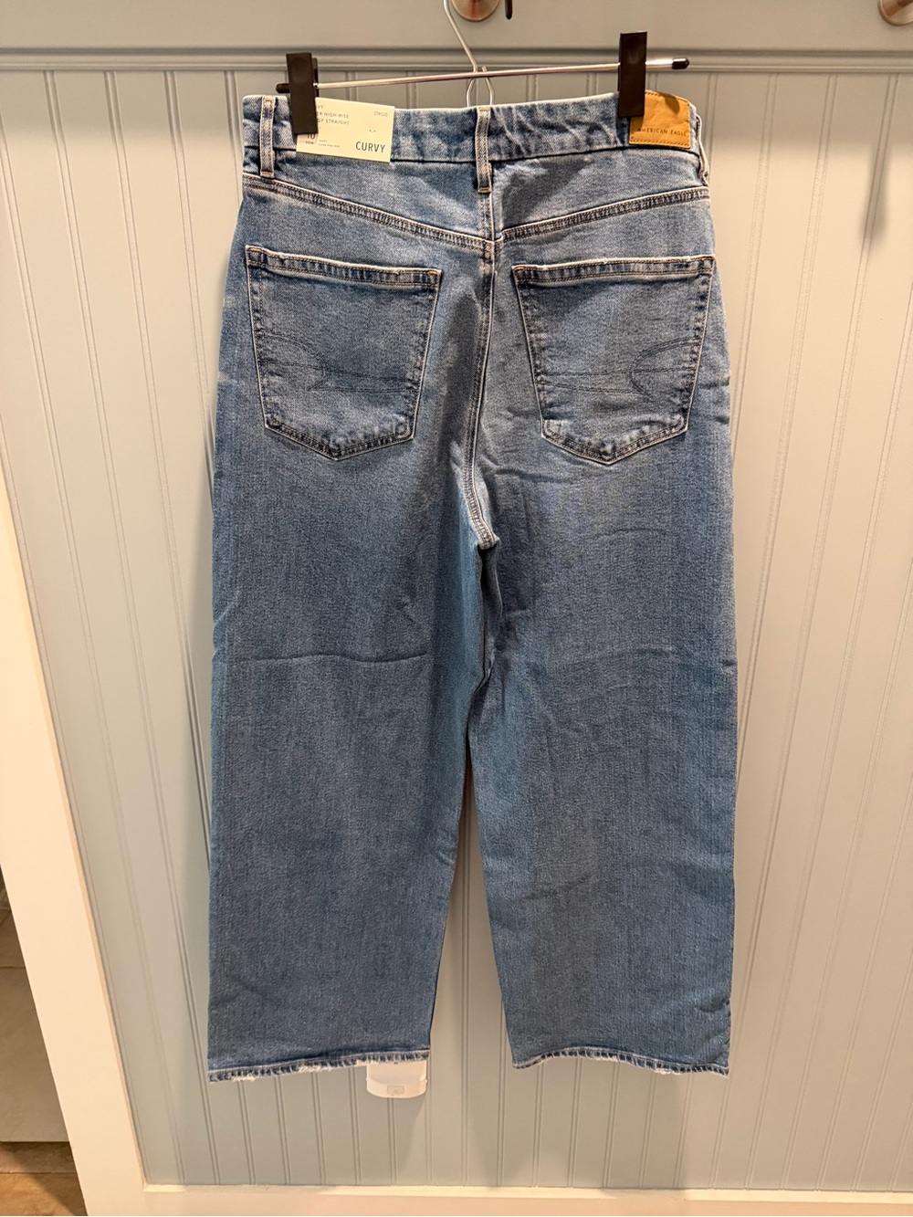 American Eagle Light Blue High-Rise Barrel Jeans - Picture 5 of 6